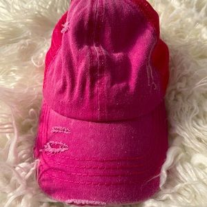 CC hot pink baseball hat